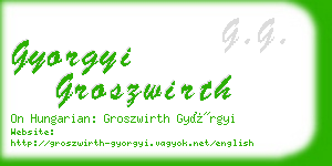 gyorgyi groszwirth business card